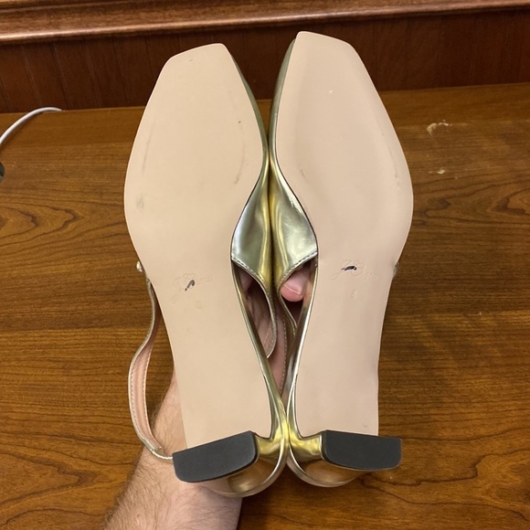 J Crew Layla slingback Mary Jane heels in specchio leather BT903 - Picture 6 of 7